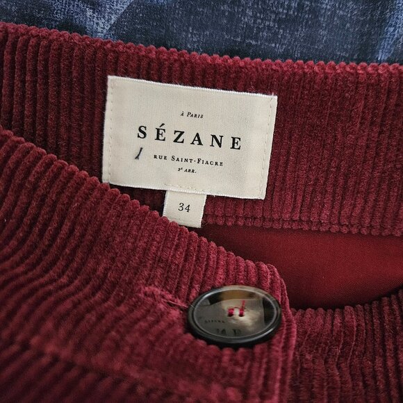 Sezane Rosalba Skirt, Terracotta - Picture 11 of 14